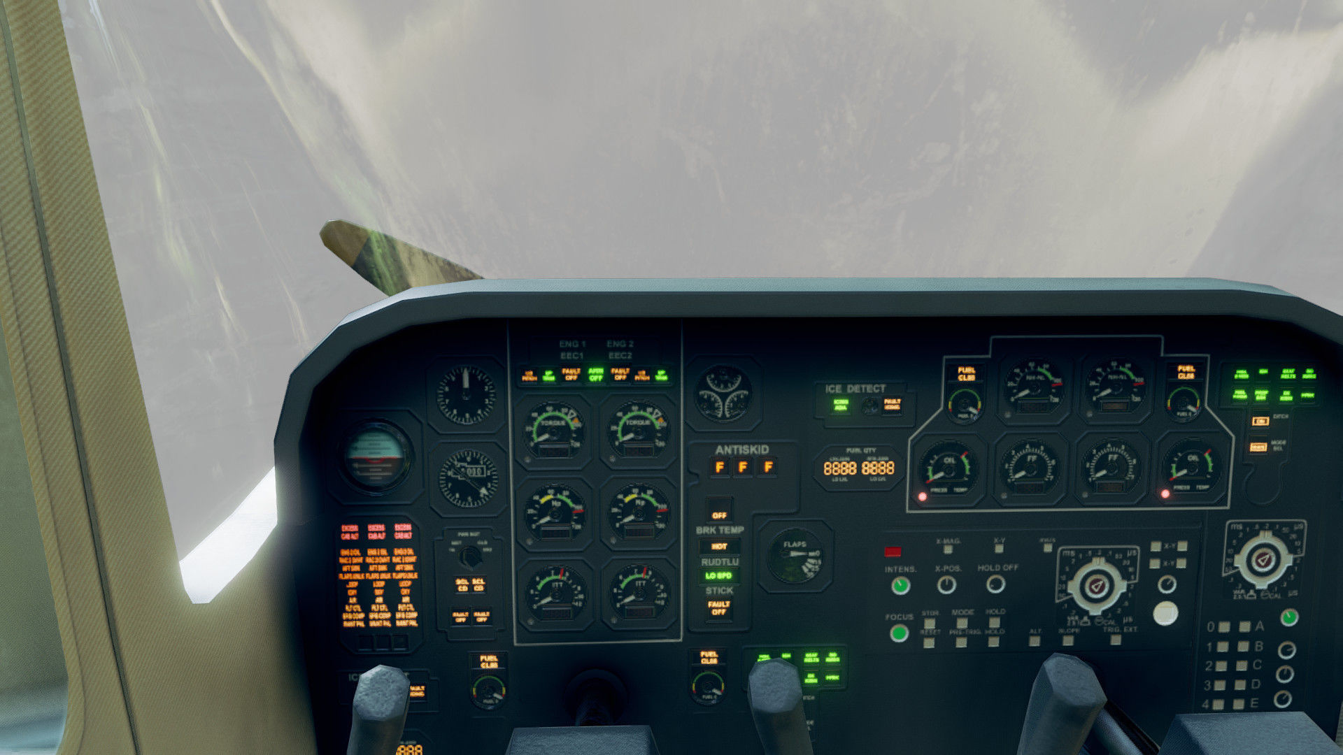 Light Airplane Low-poly 3D model_10