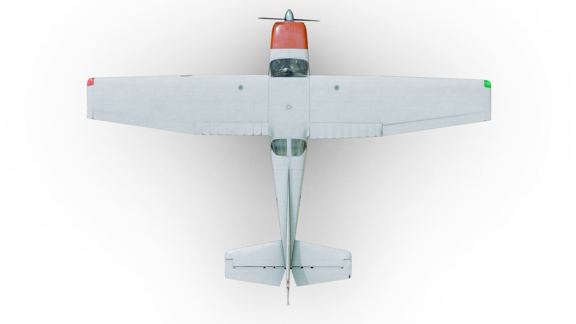 Light Airplane Low-poly 3D model_18