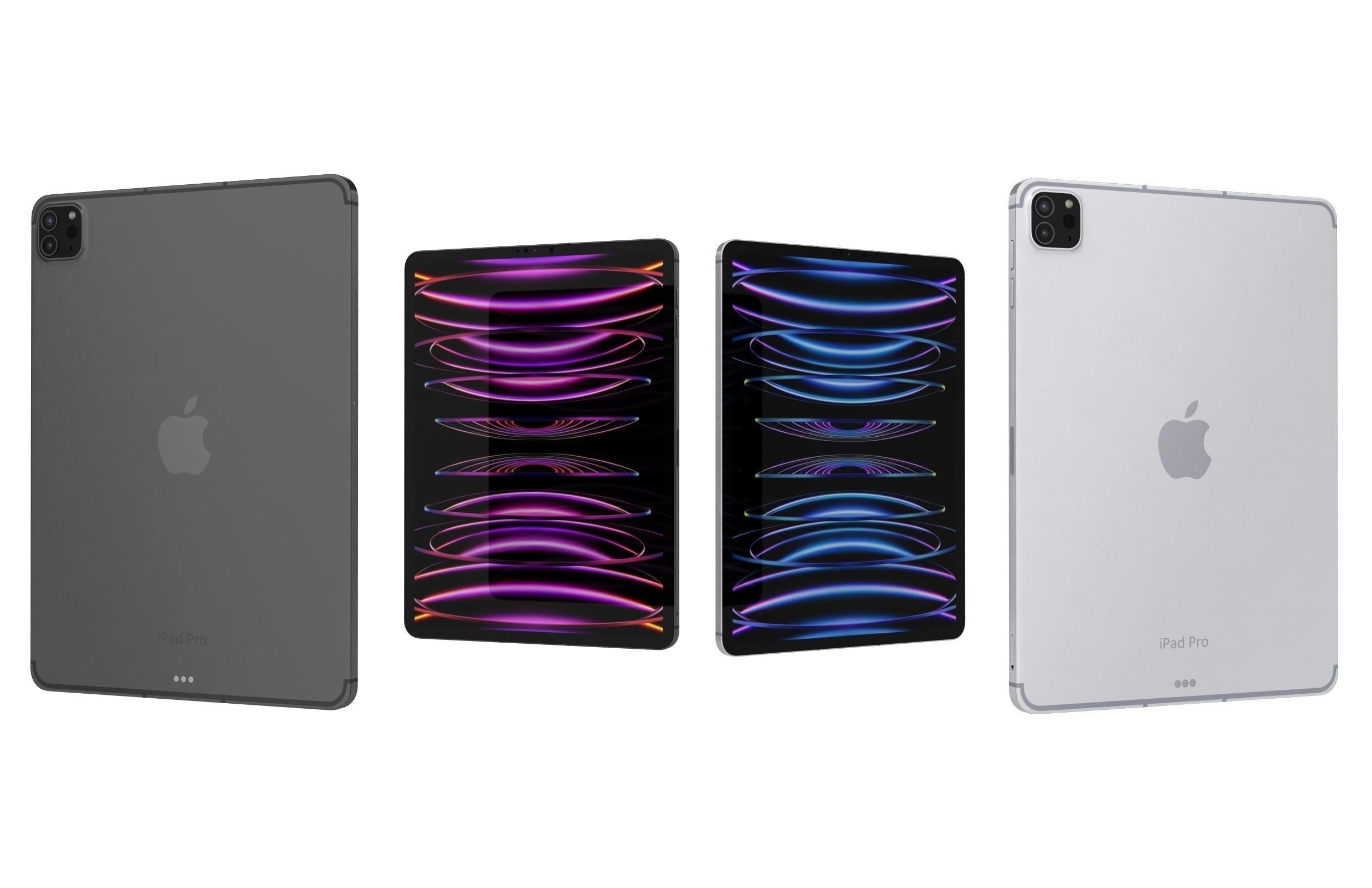 Apple iPad 2022 10th Gen And Pro 2022 11-inch 4th gen 3D model_1