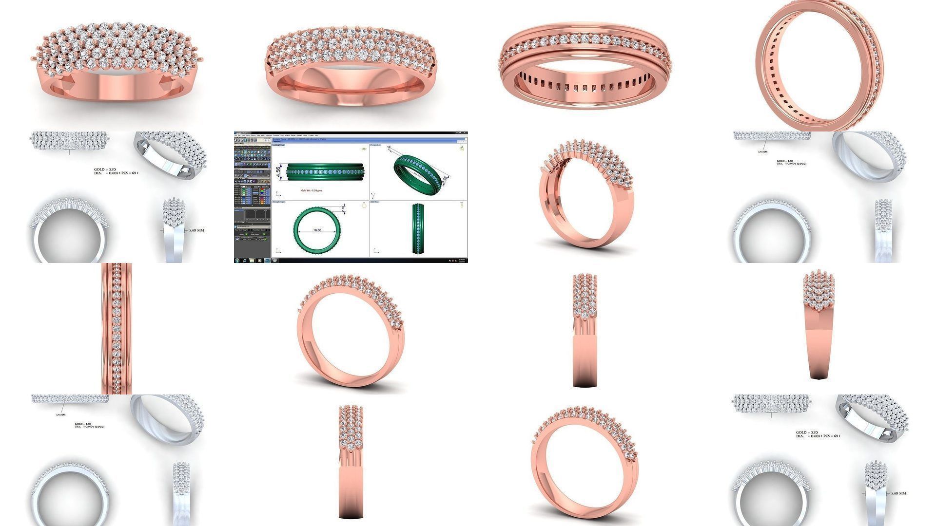 35 Solitaire Wedding Women Band Rings Collection _2