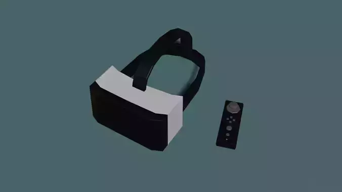 Low Poly VR Headset Low-poly 3D model