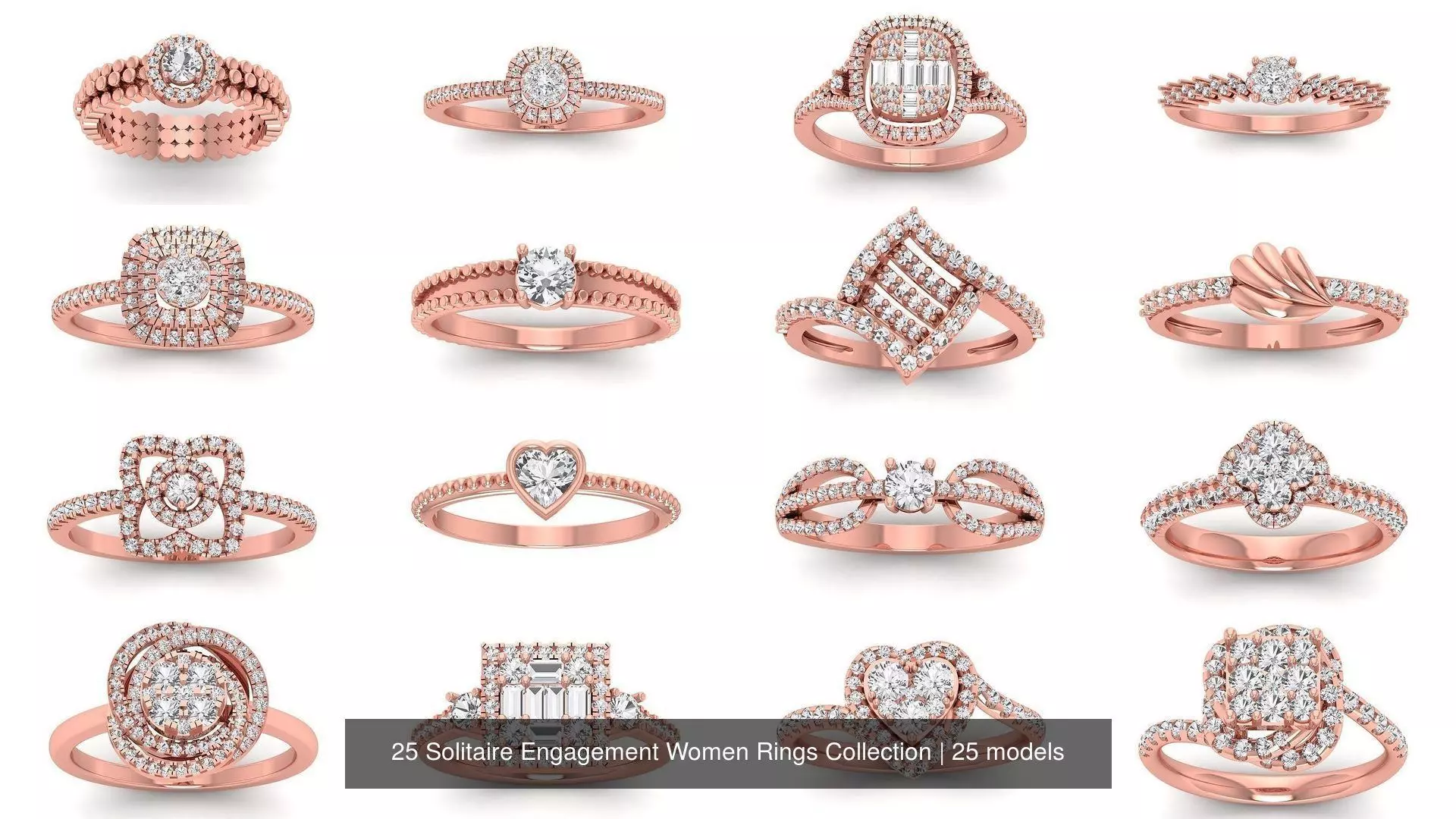 25 Solitaire Engagement Women Rings Collection _0
