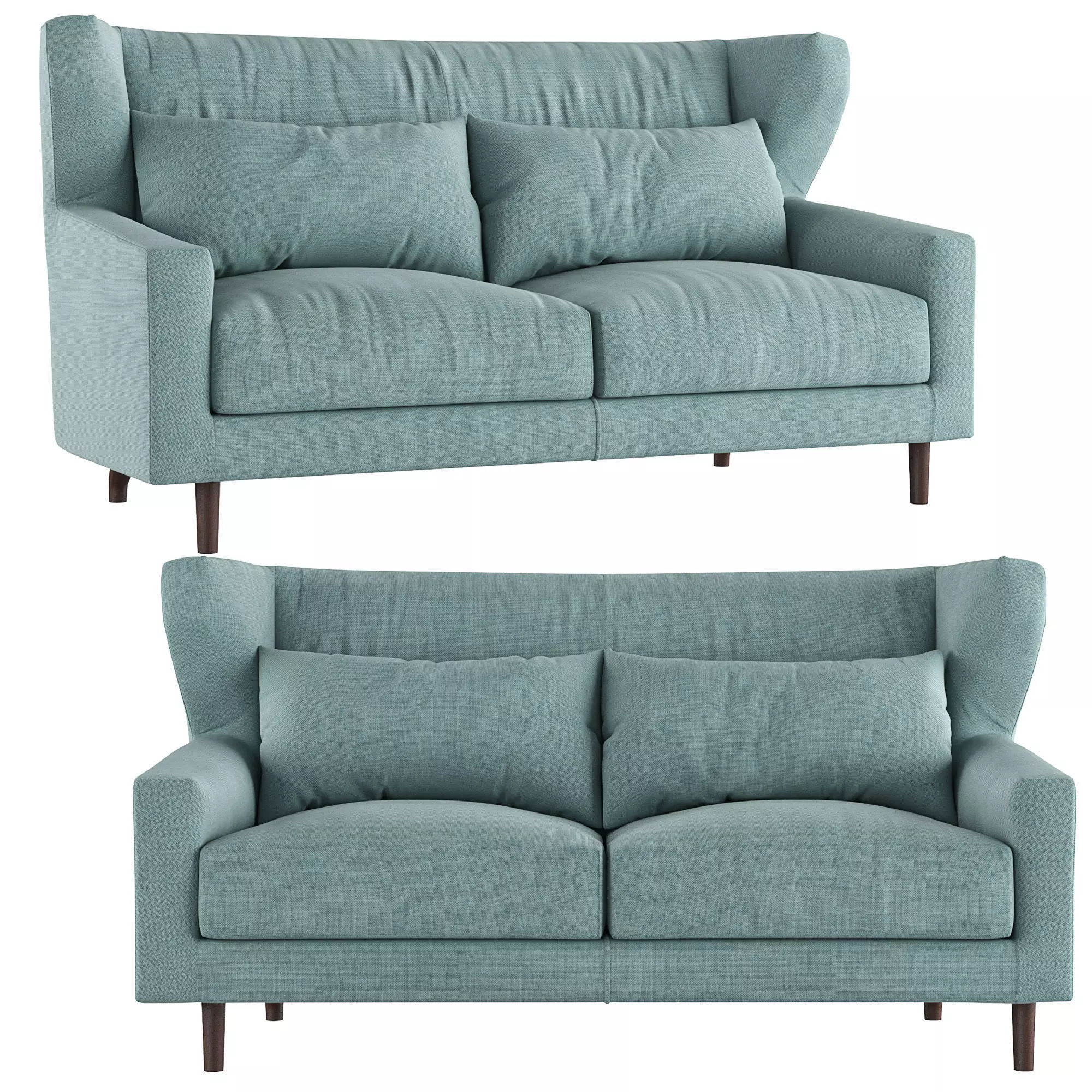 Sofa Folk 3D model_0