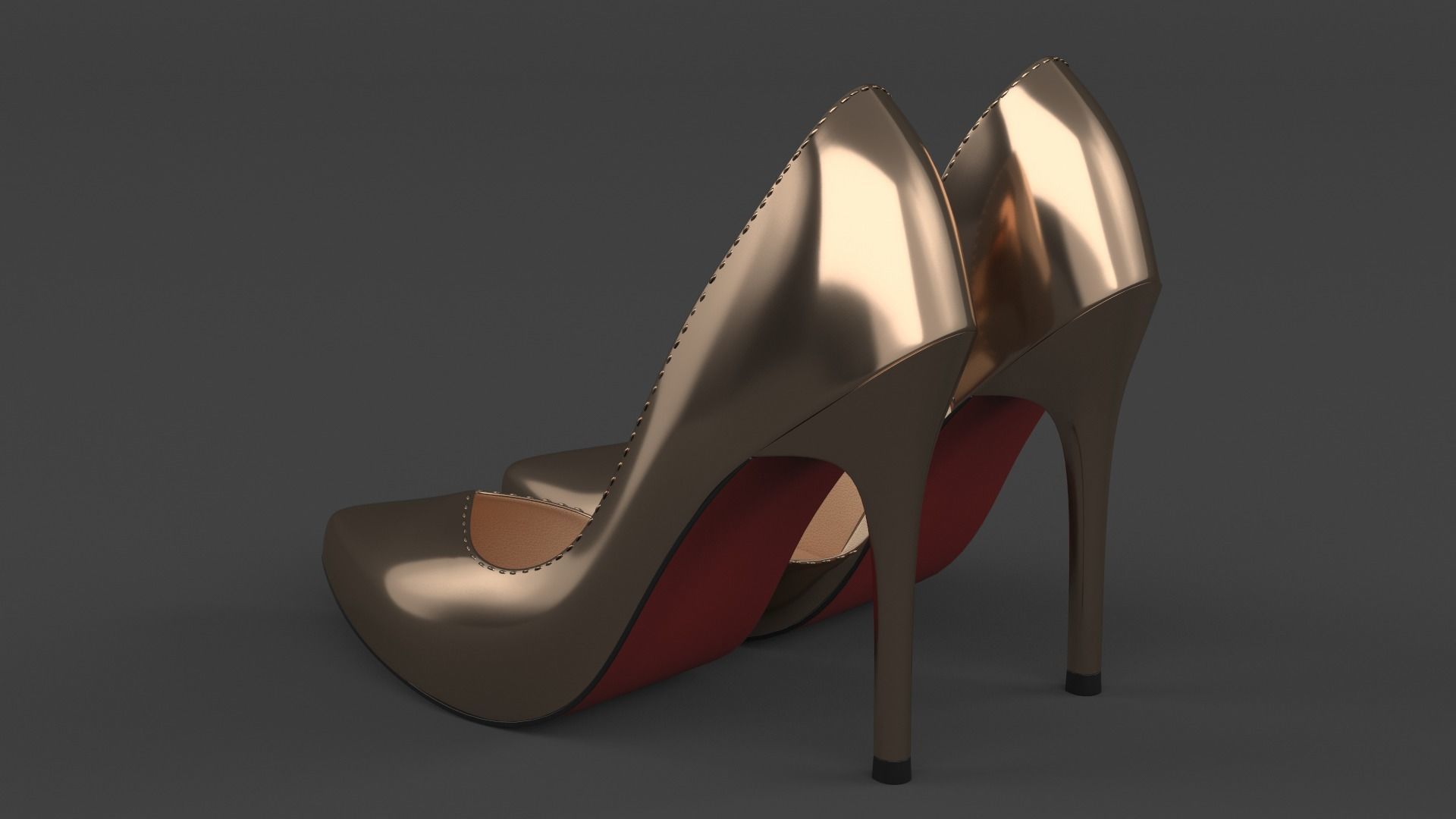 Women Shoes 3D model_3