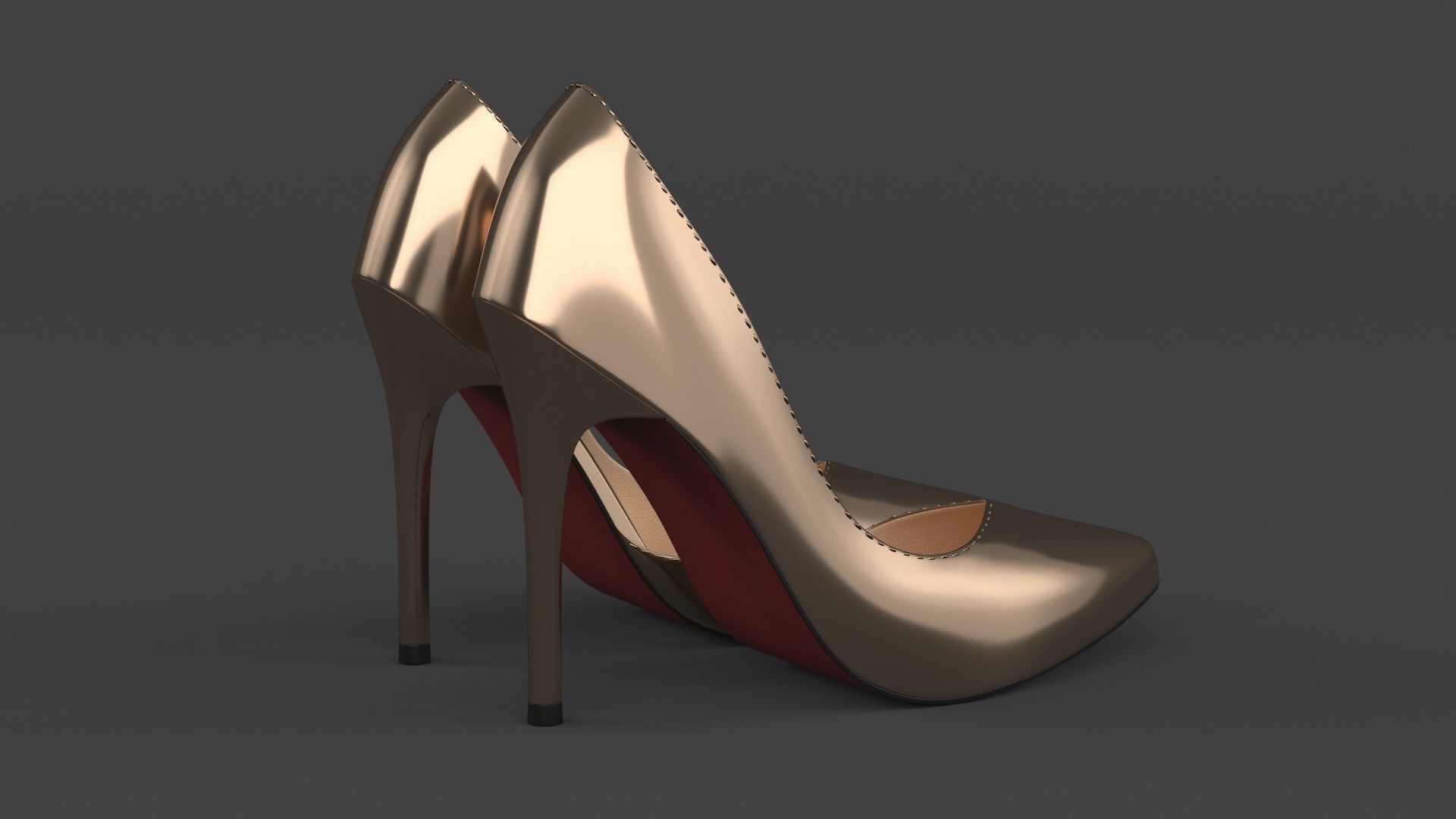 Women Shoes 3D model_4