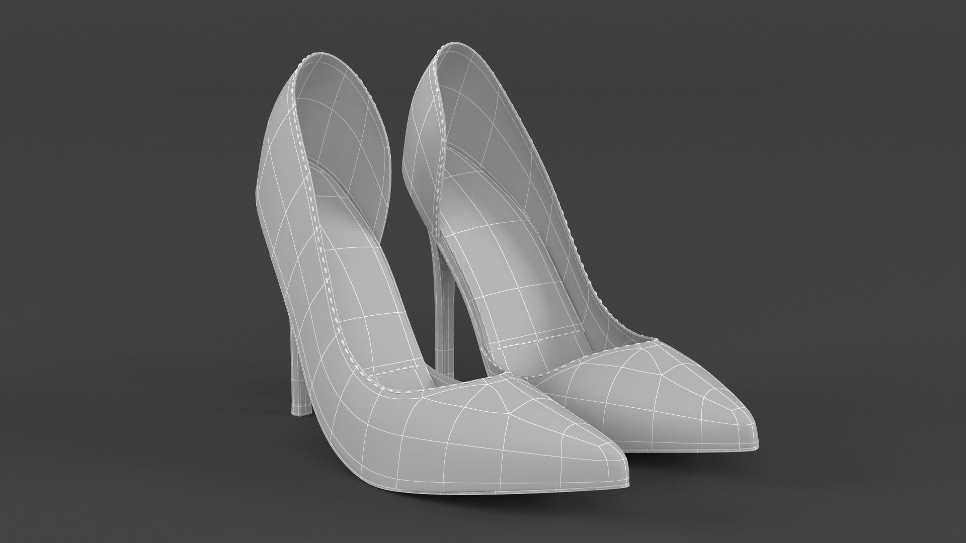 Women Shoes 3D model_11
