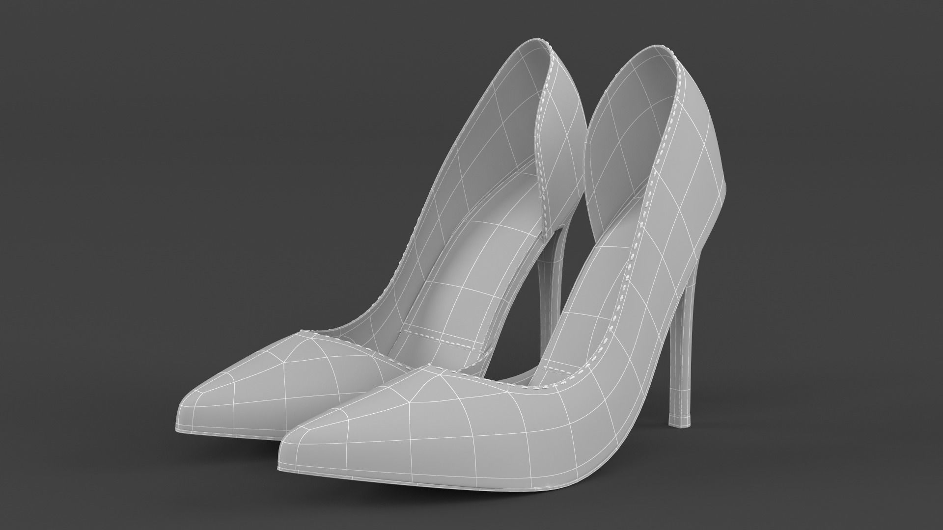 Women Shoes 3D model_6