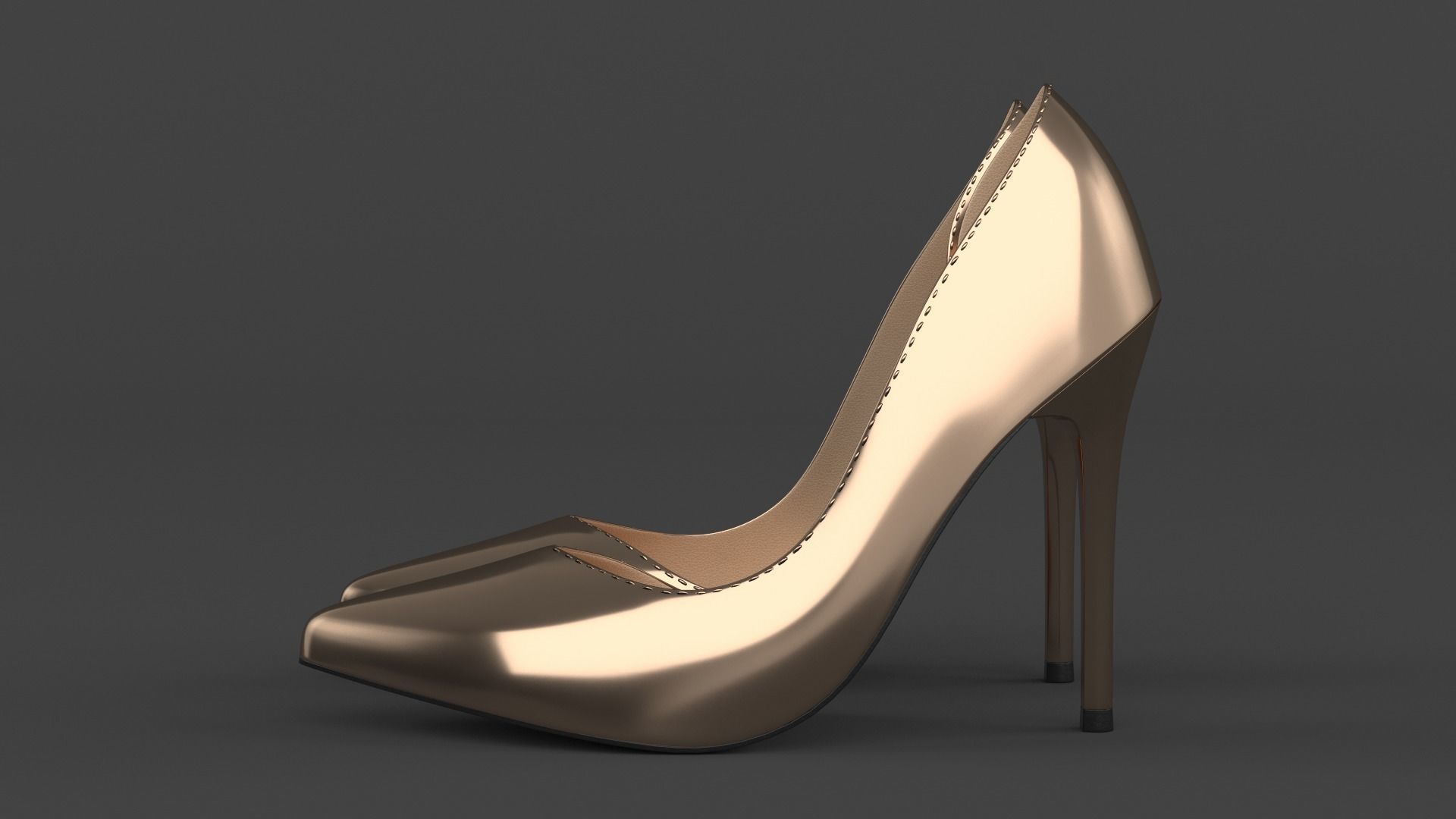 Women Shoes 3D model_2