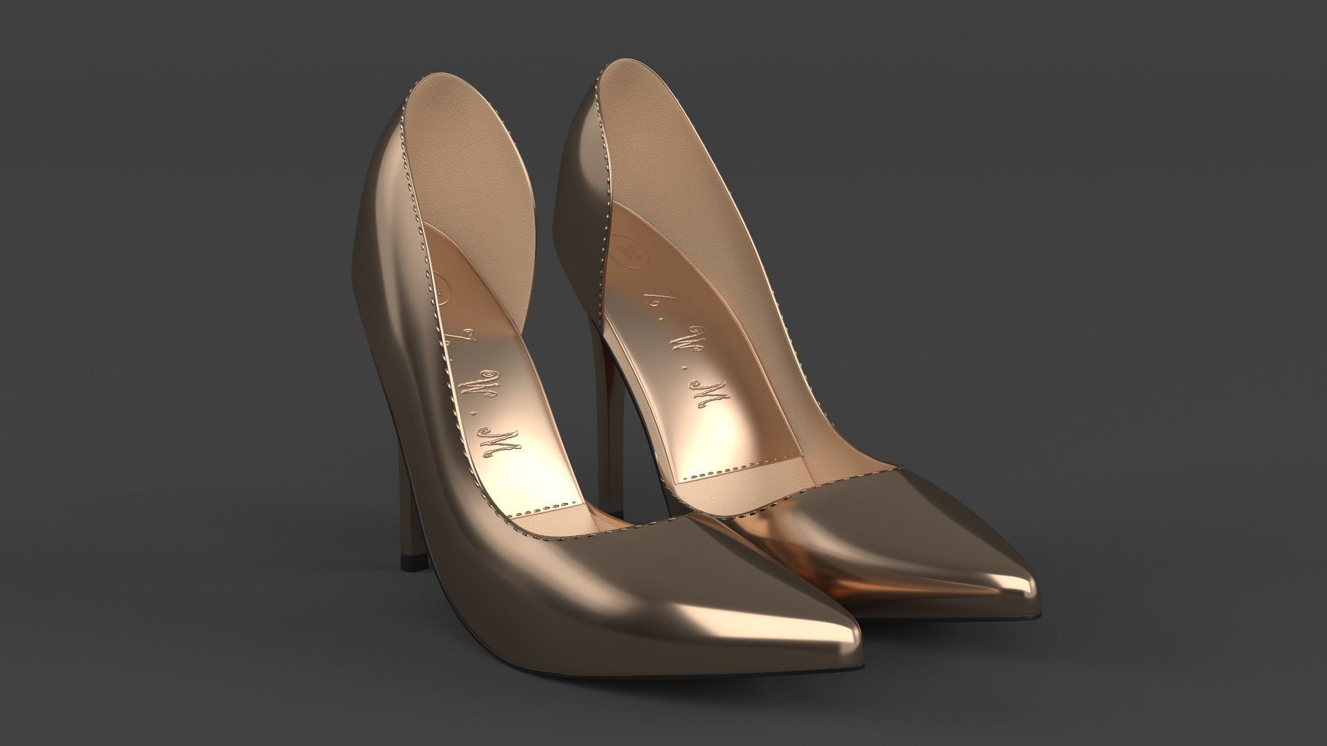 Women Shoes 3D model_5