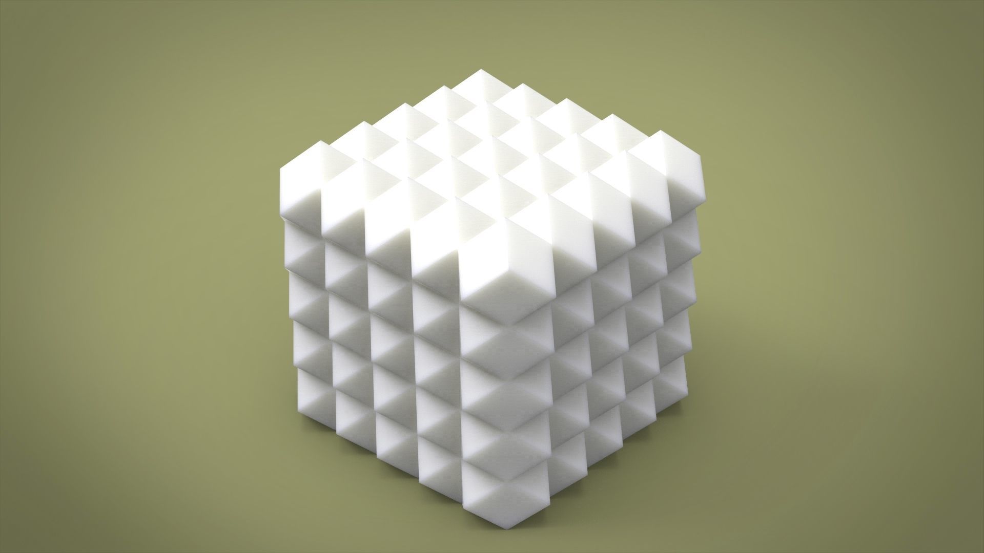 Geometric candle for silicone mold 3D print model_1
