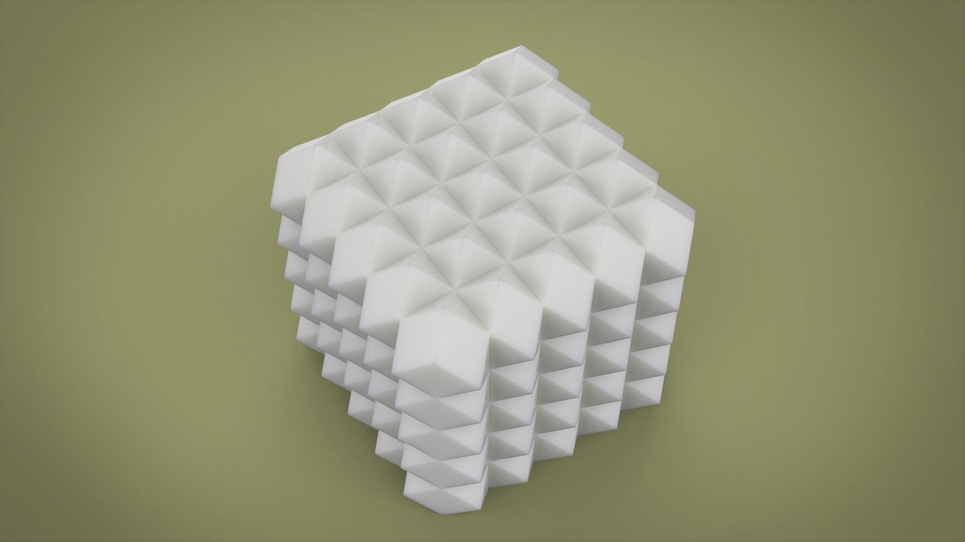 Geometric candle for silicone mold 3D print model_3