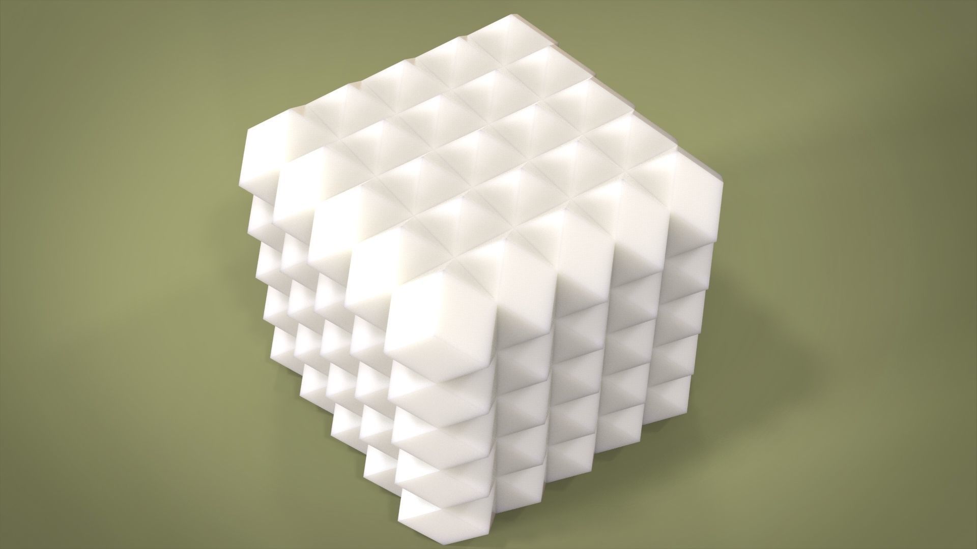 Geometric candle for silicone mold 3D print model_4