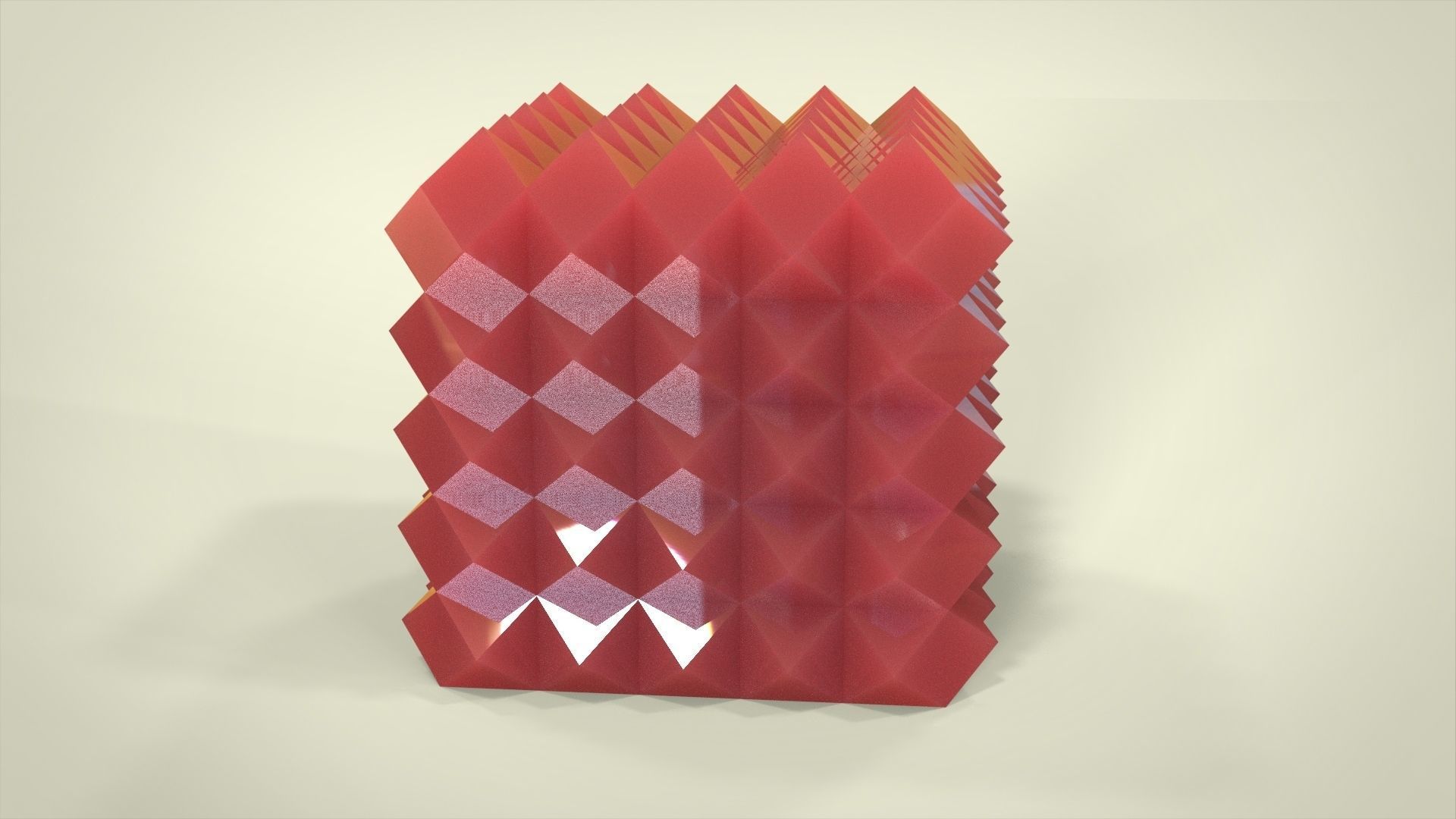 Geometric candle for silicone mold 3D print model_5