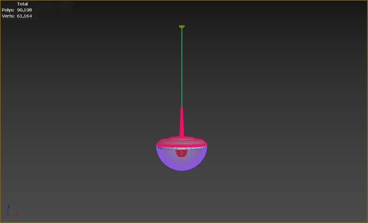 Vibia Cap Shape Hanging Lamp Free 3D model_4