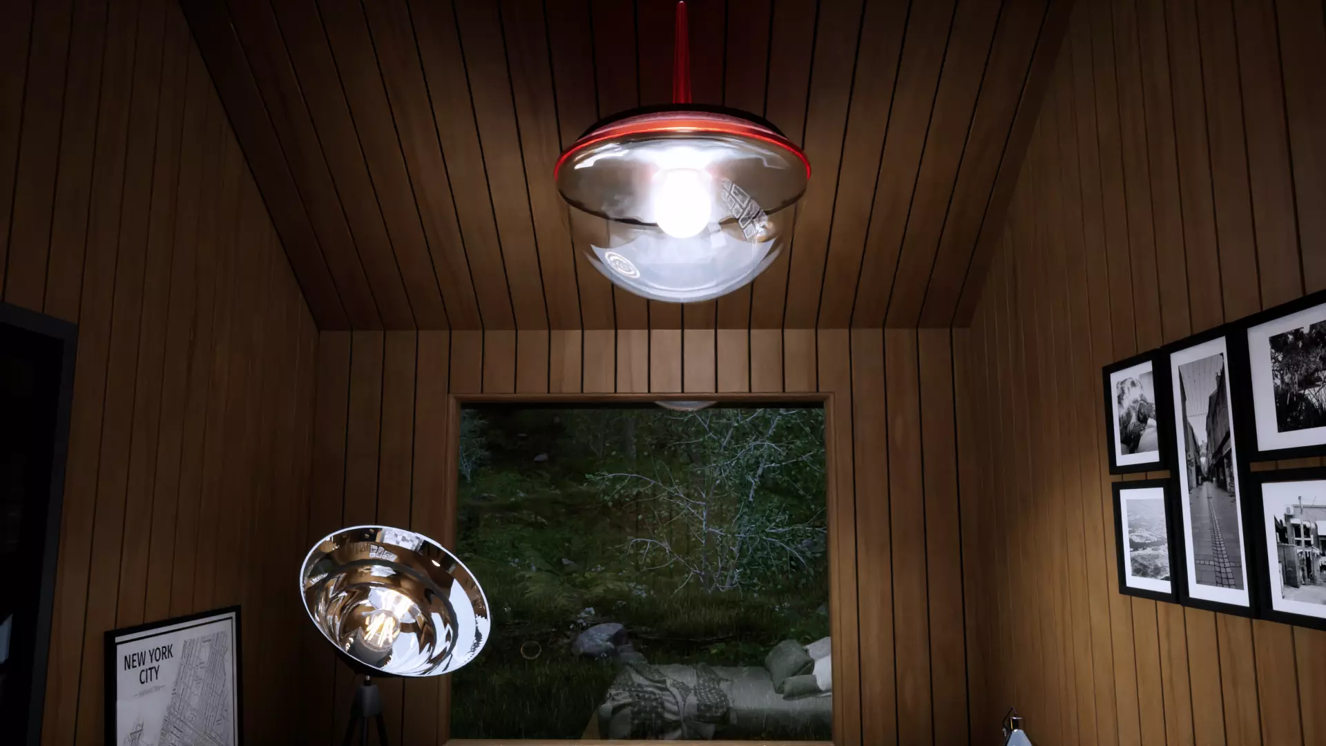 Vibia Cap Shape Hanging Lamp Free 3D model_0