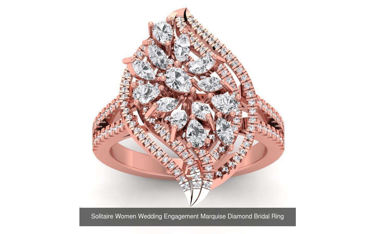 60 Women Wedding Engagement Marquise Diamond Rings Collection _29