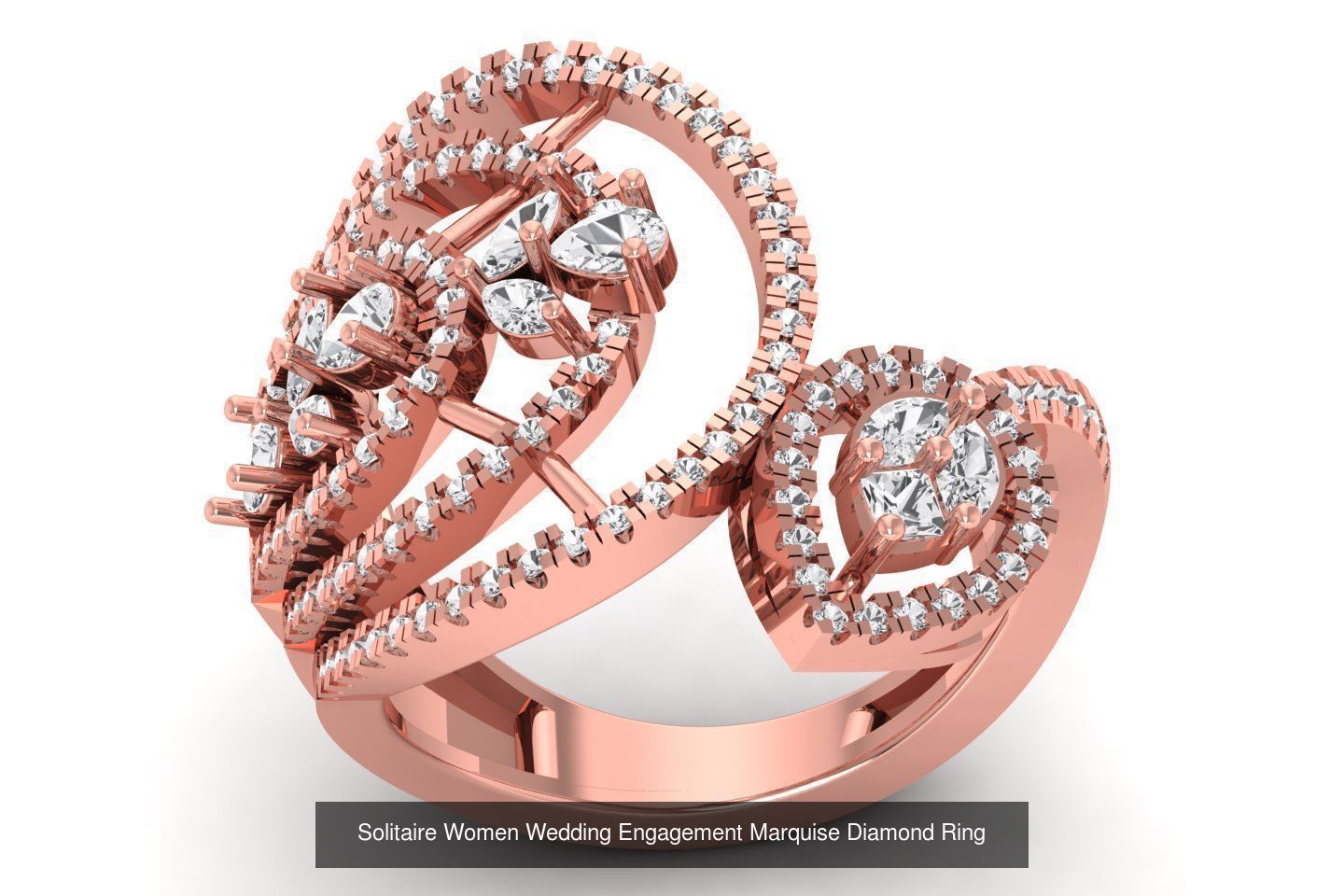 60 Women Wedding Engagement Marquise Diamond Rings Collection _17
