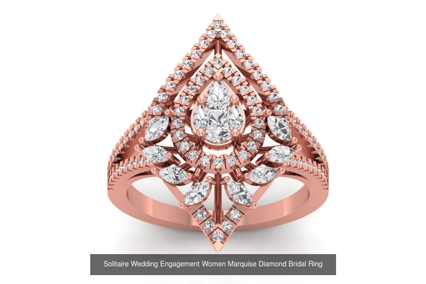 60 Women Wedding Engagement Marquise Diamond Rings Collection _43