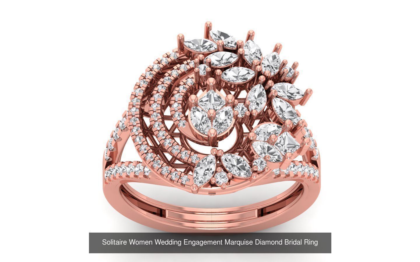 60 Women Wedding Engagement Marquise Diamond Rings Collection _21