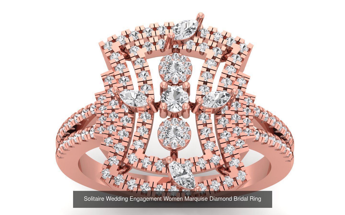 60 Women Wedding Engagement Marquise Diamond Rings Collection _56