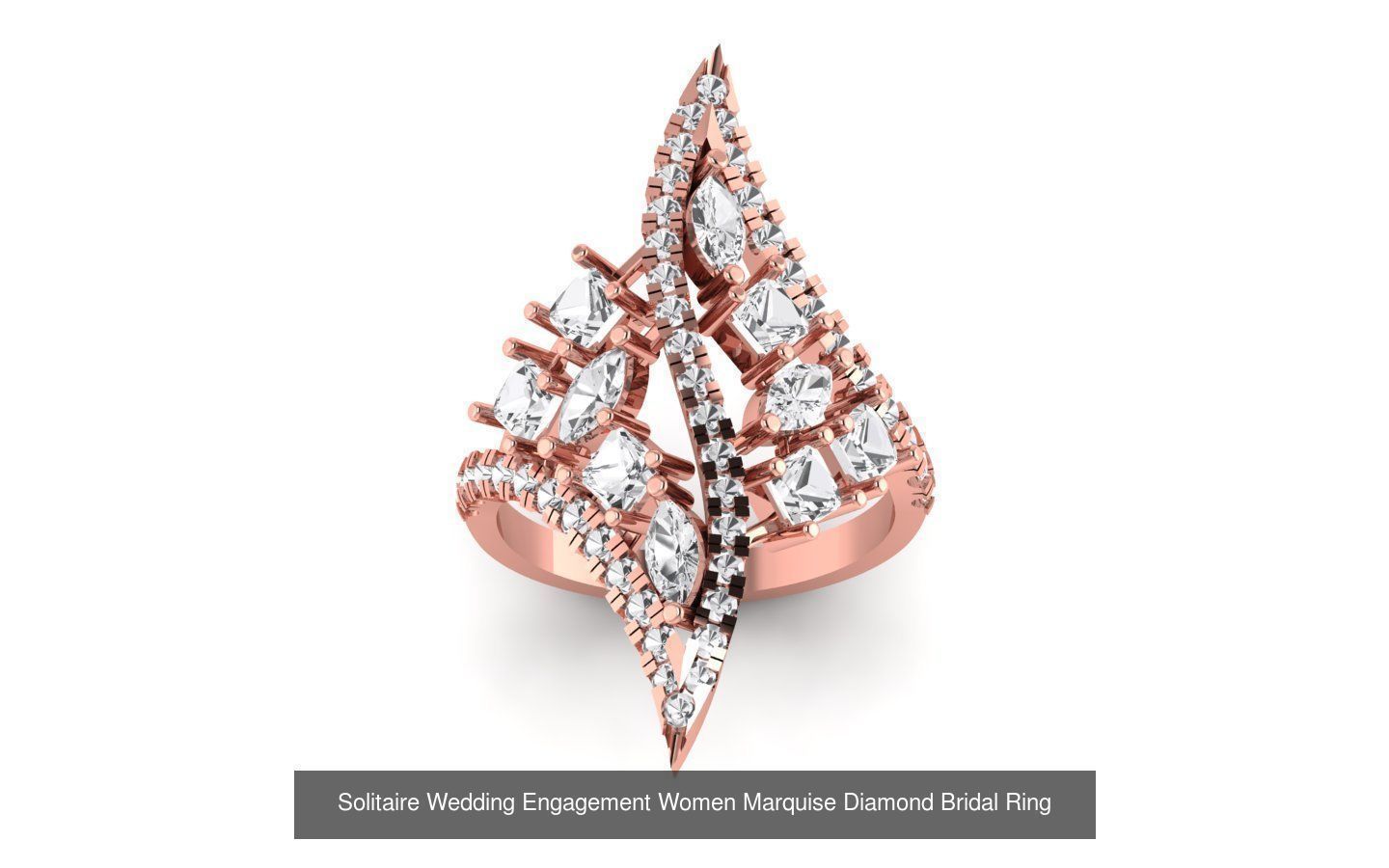 60 Women Wedding Engagement Marquise Diamond Rings Collection _50