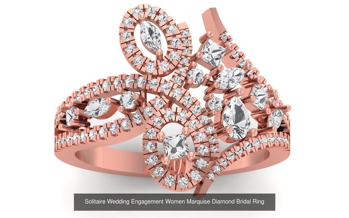 60 Women Wedding Engagement Marquise Diamond Rings Collection _58