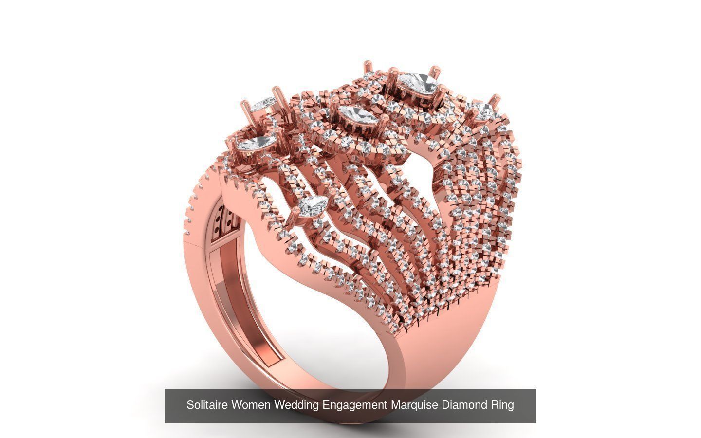 60 Women Wedding Engagement Marquise Diamond Rings Collection _30