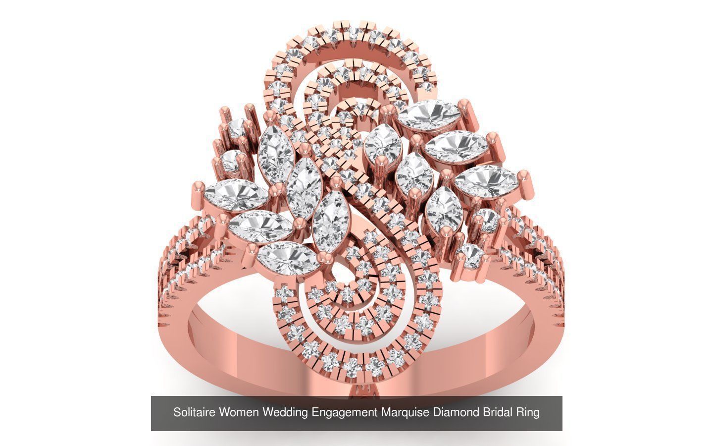 60 Women Wedding Engagement Marquise Diamond Rings Collection _23