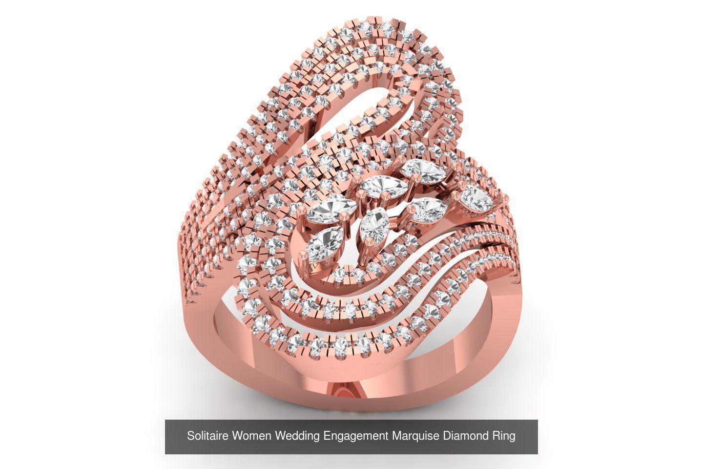 60 Women Wedding Engagement Marquise Diamond Rings Collection _18