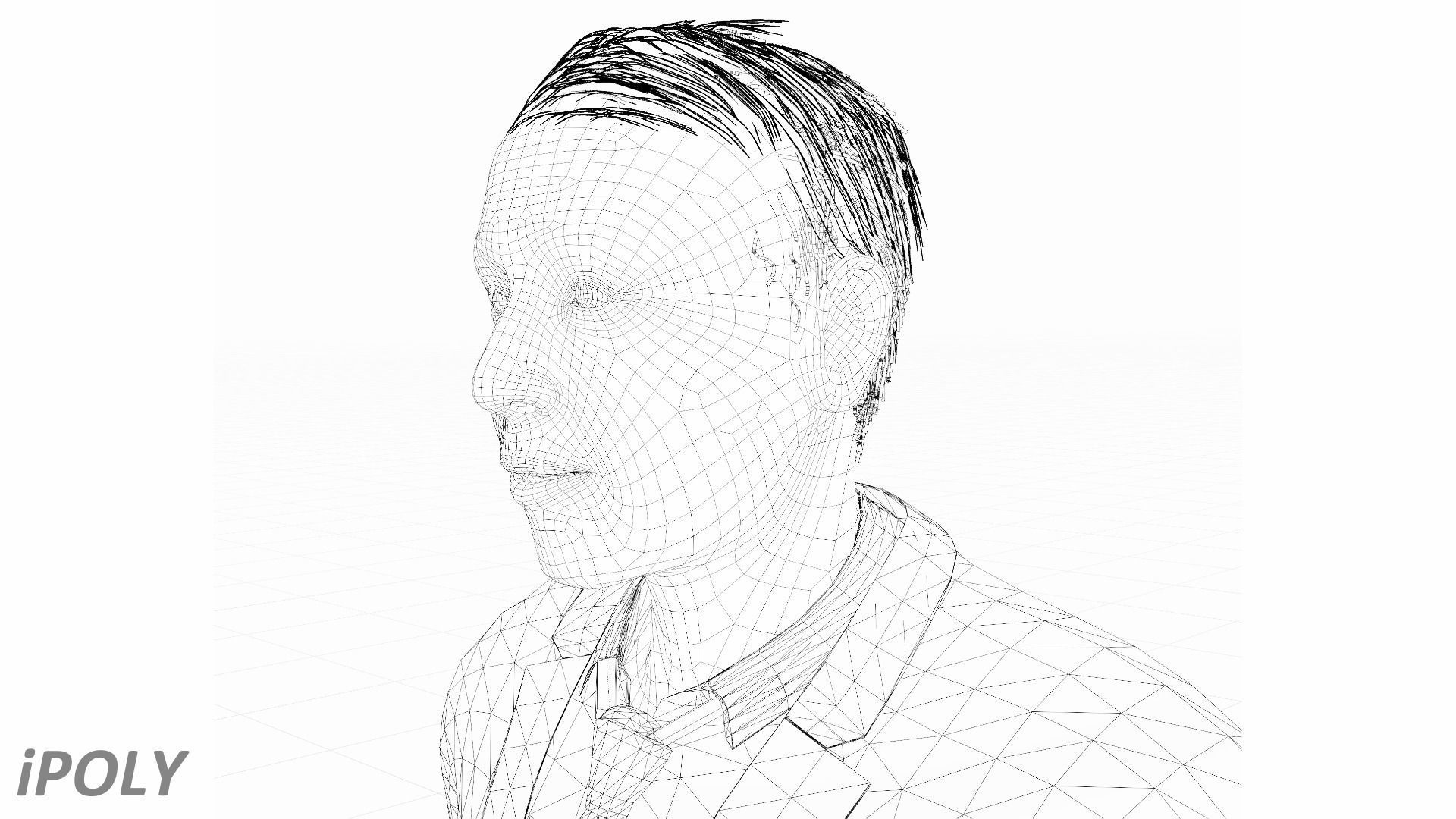 Joe Biden President of the United States Low-poly 3D model_6