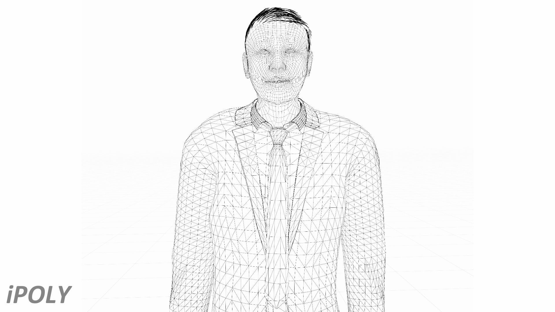 Joe Biden President of the United States Low-poly 3D model_8