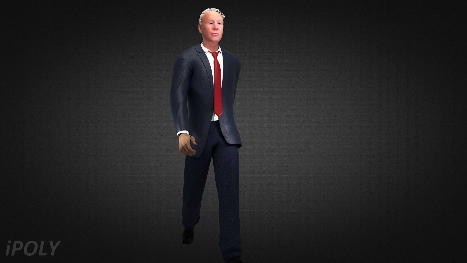 Joe Biden President of the United States Low-poly 3D model_2