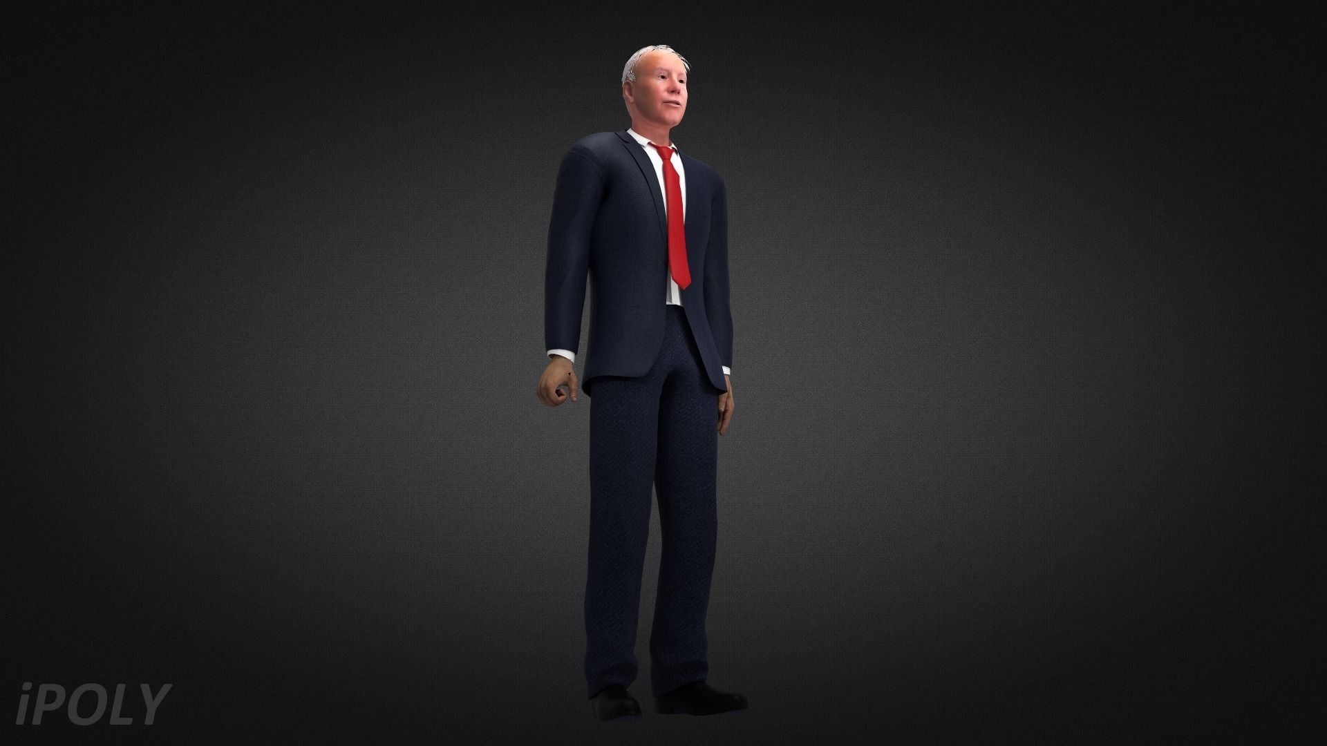 Joe Biden President of the United States Low-poly 3D model_3