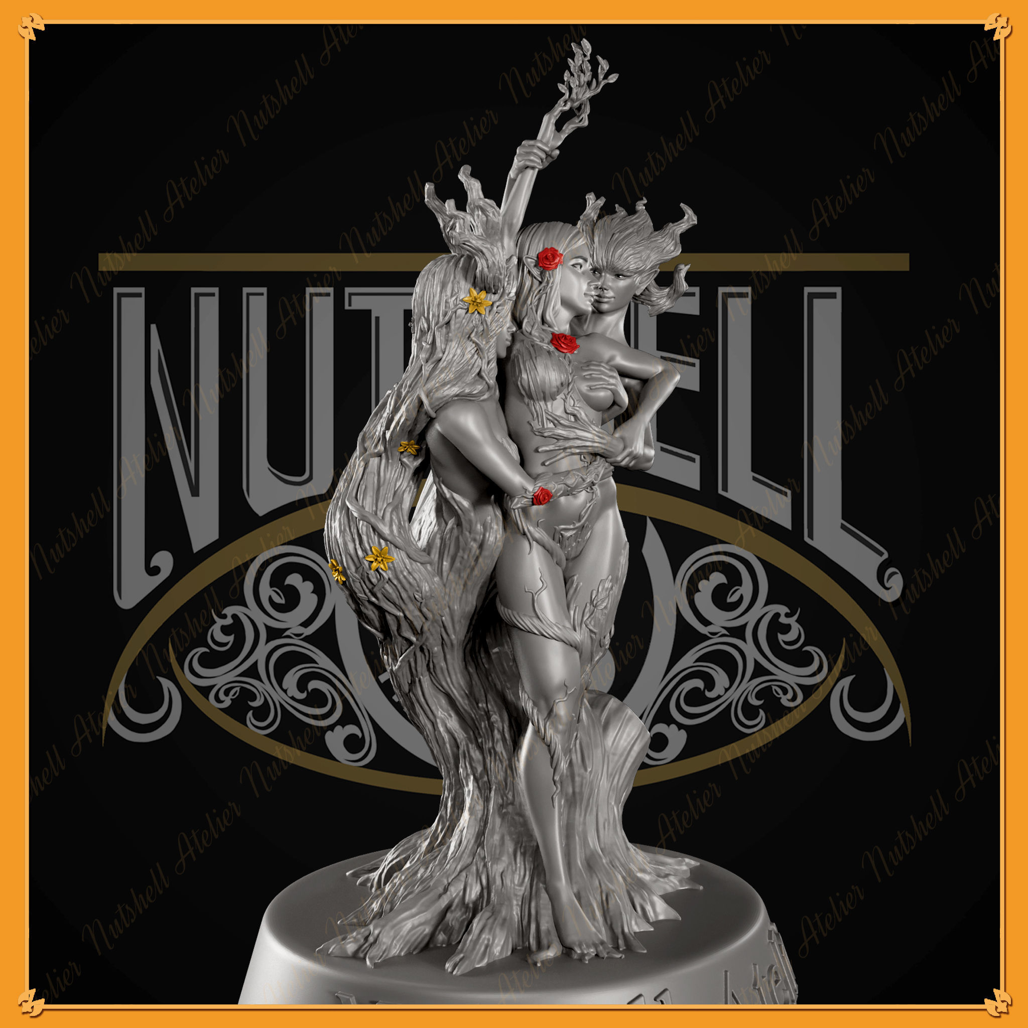 Nutshell Atelier - Forest Dryad - NSFW 3D print model_4