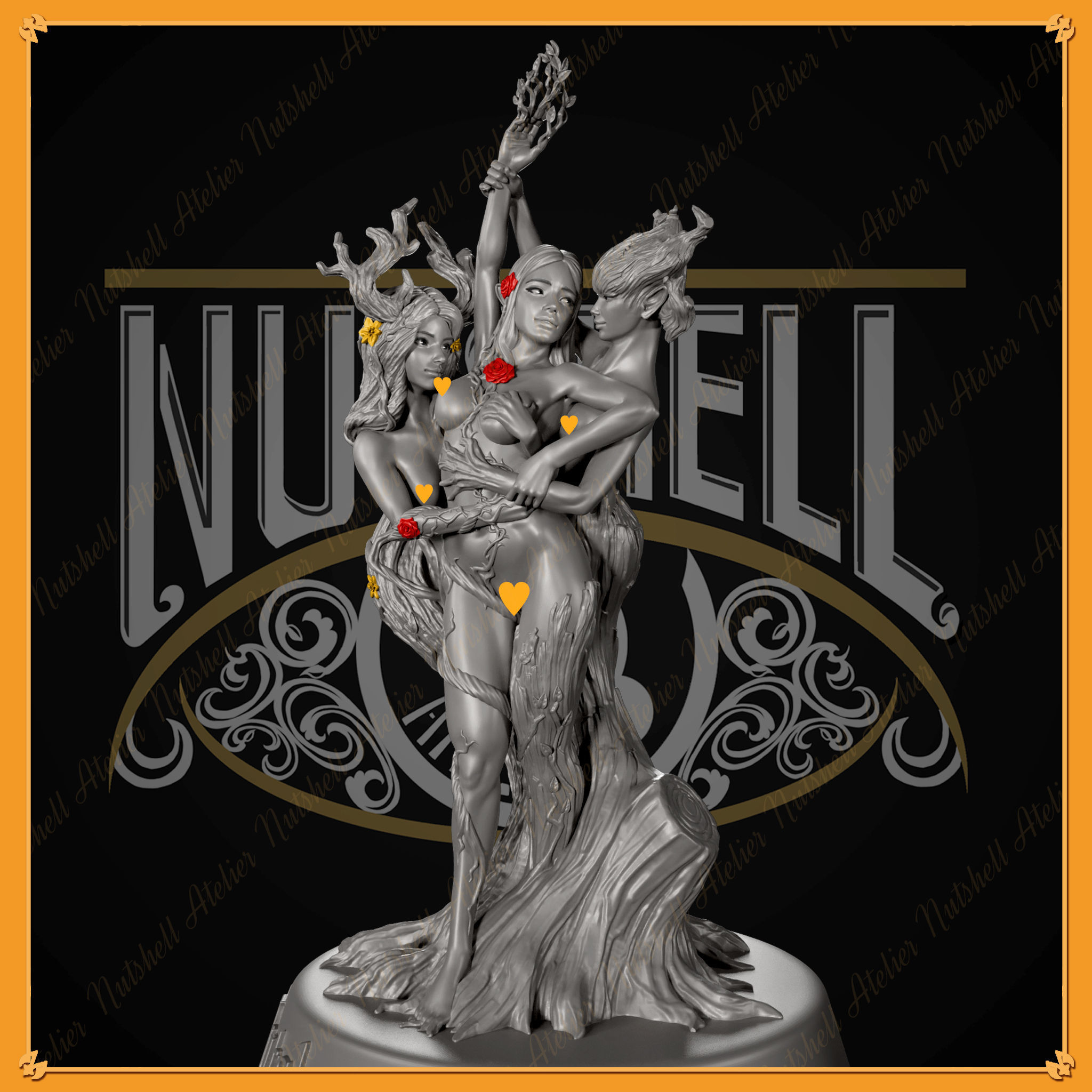 Nutshell Atelier - Forest Dryad - NSFW 3D print model_3