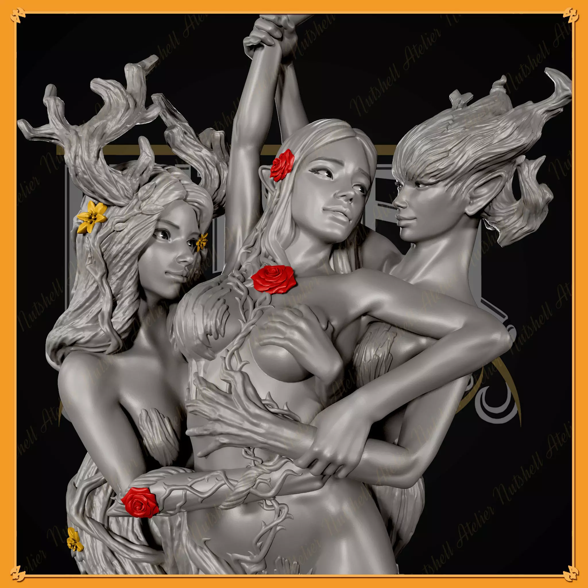 Nutshell Atelier - Forest Dryad - NSFW 3D print model_0