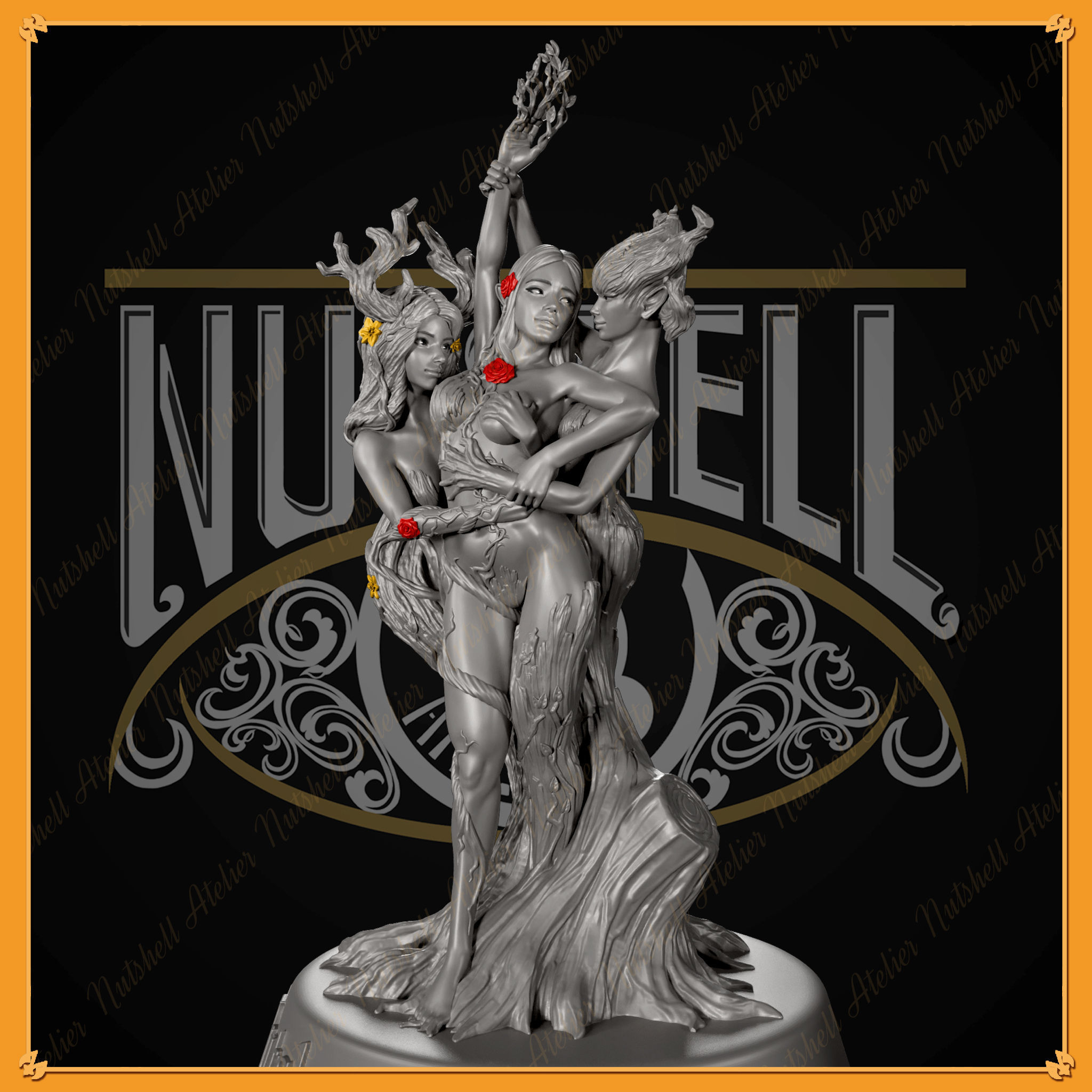 Nutshell Atelier - Forest Dryad - NSFW 3D print model_2