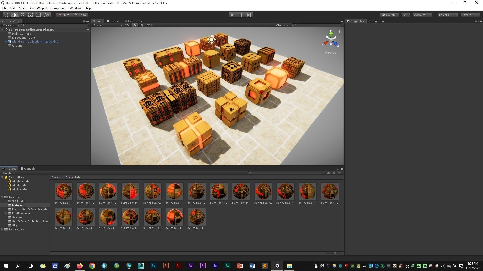 Sic-Fi Box Collection Plastic Low-poly 3D model_10