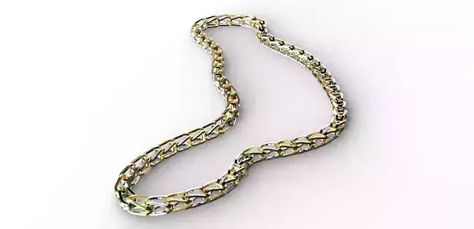 Bracelet-Chain two rings Free 3D model