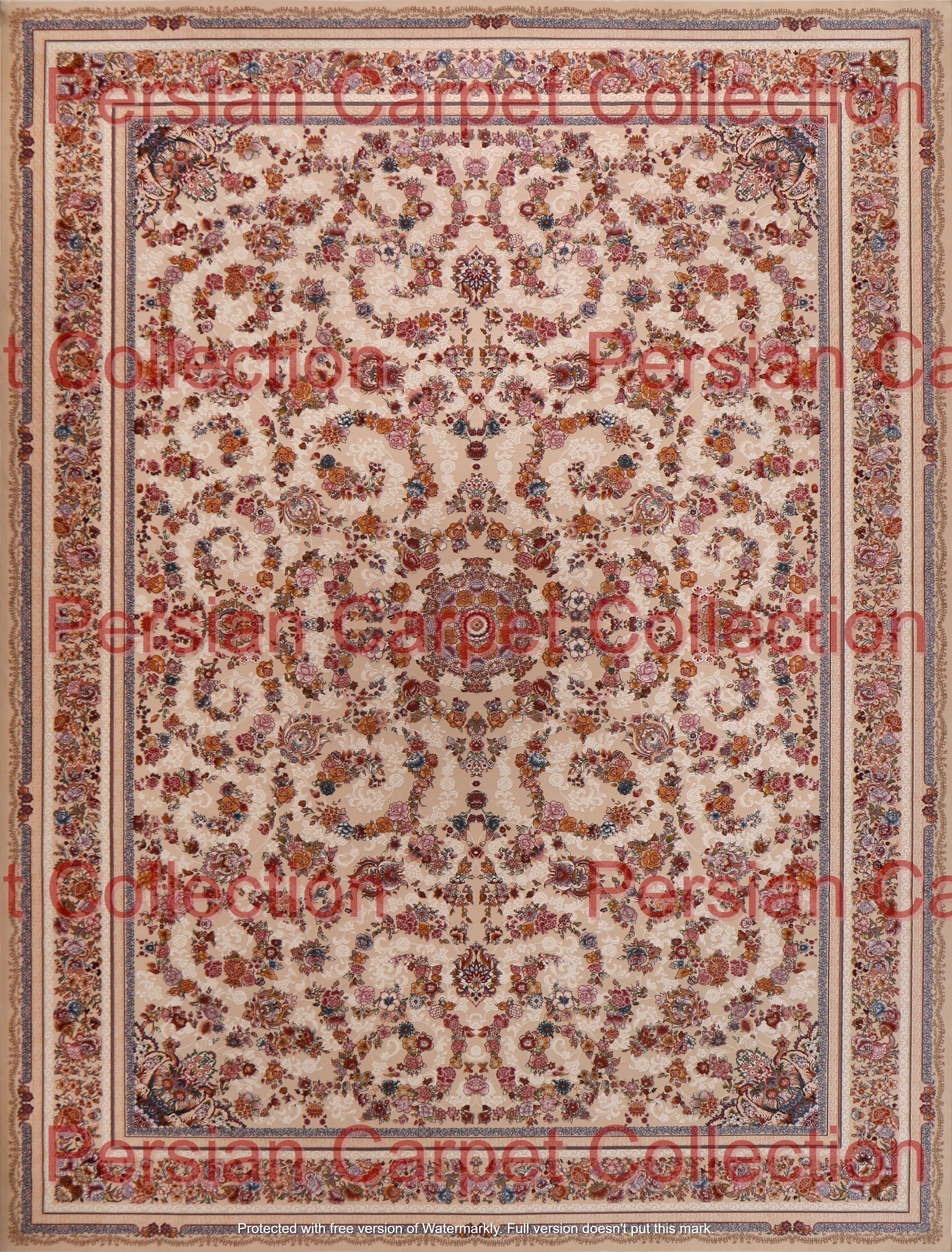 Persian Carpet Collection-vol9-4k texture Low-poly 3D model_7