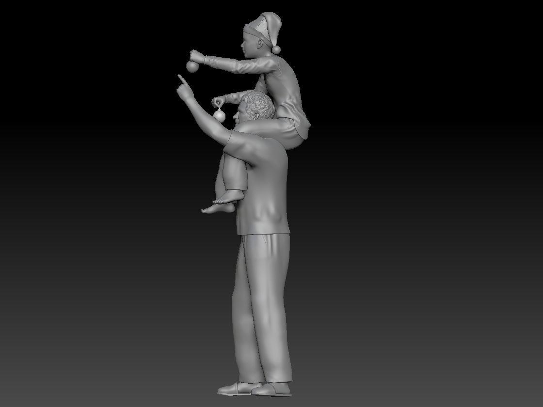 CHRISTMAS FAMILY TREE 3 - 4 3D print model_1