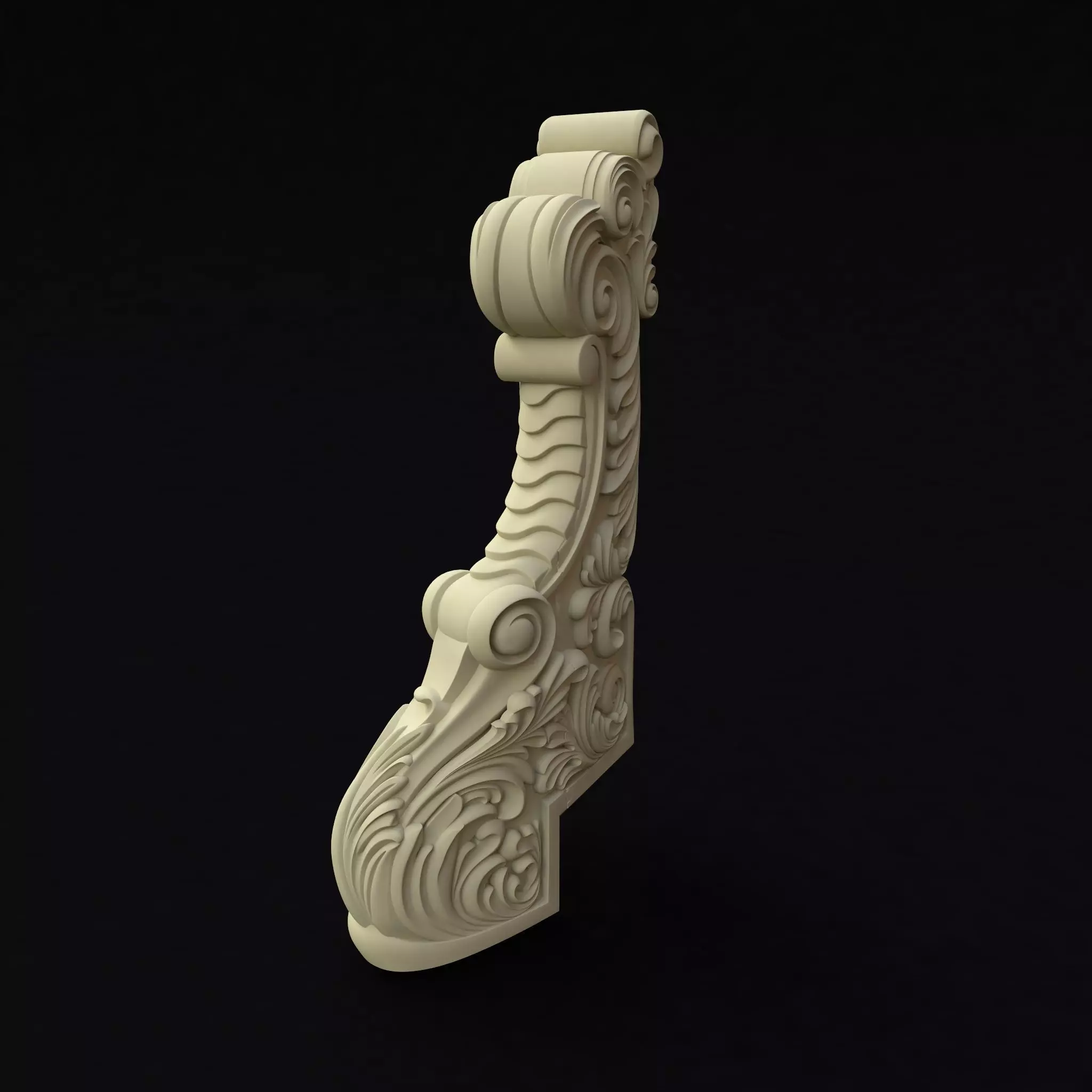 entry postfor stairs 3D model_0