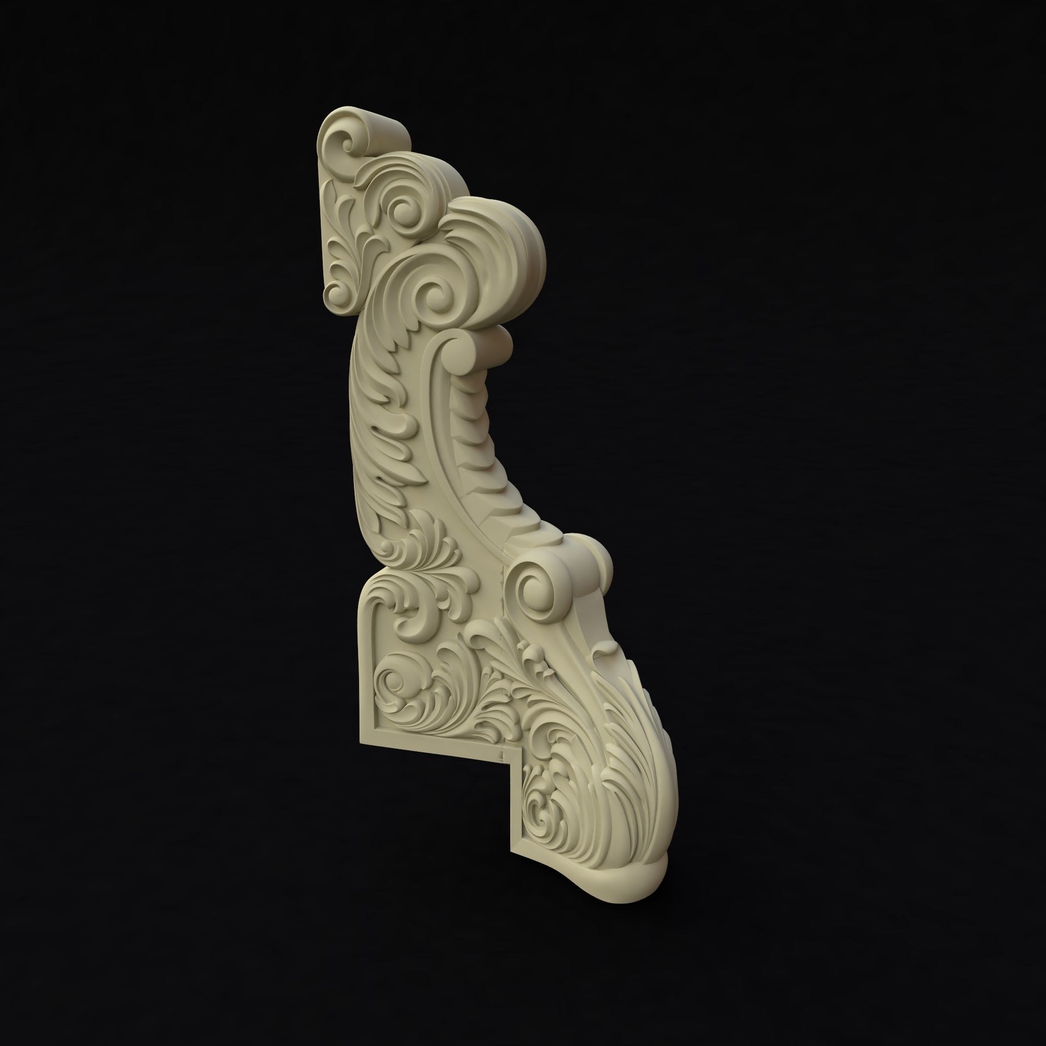 entry postfor stairs 3D model_3