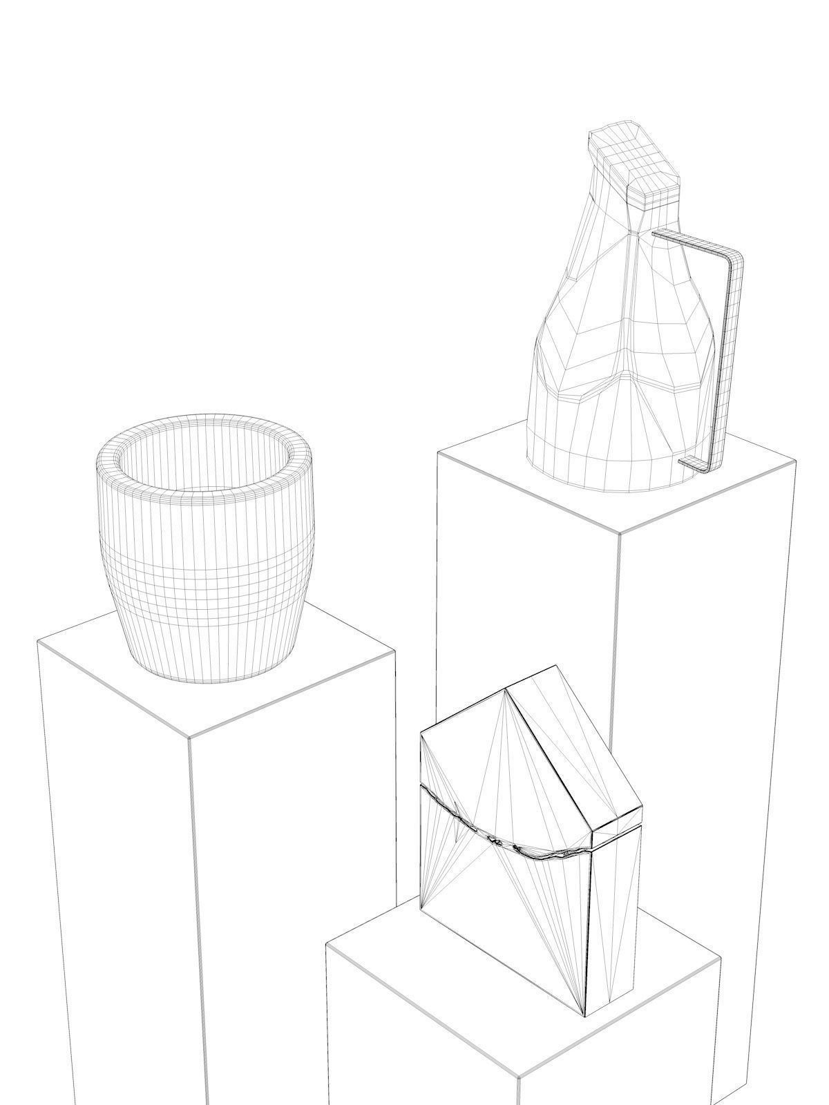 Decorative Objects Set 40 3D model_4