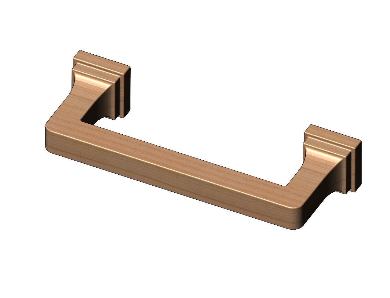 Cabinet drawer handle and pull N001 miniset 3D print model_16