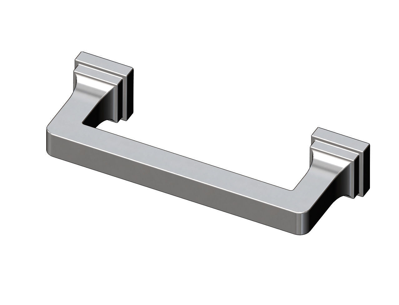 Cabinet drawer handle and pull N001 miniset 3D print model_15