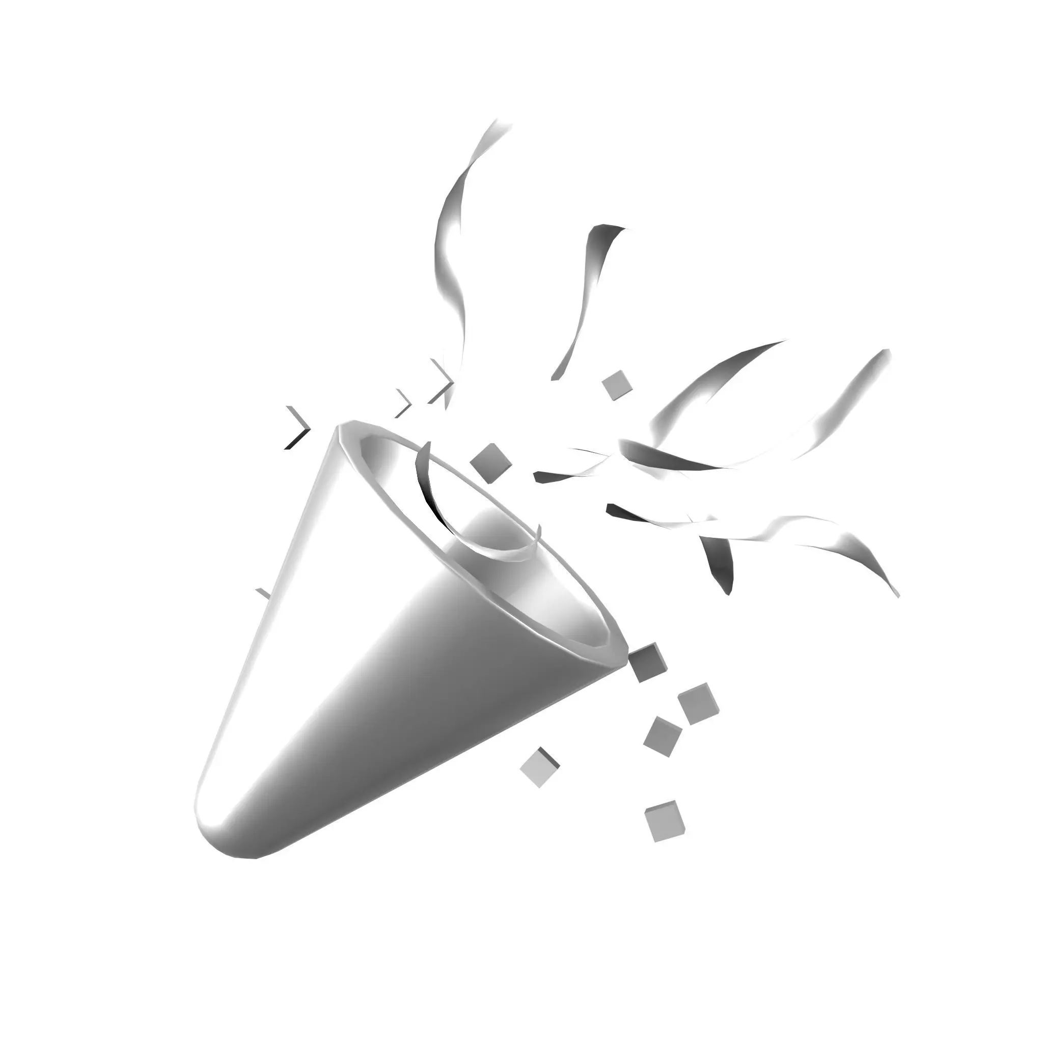 Party Popper v2 004 Low-poly 3D model_0