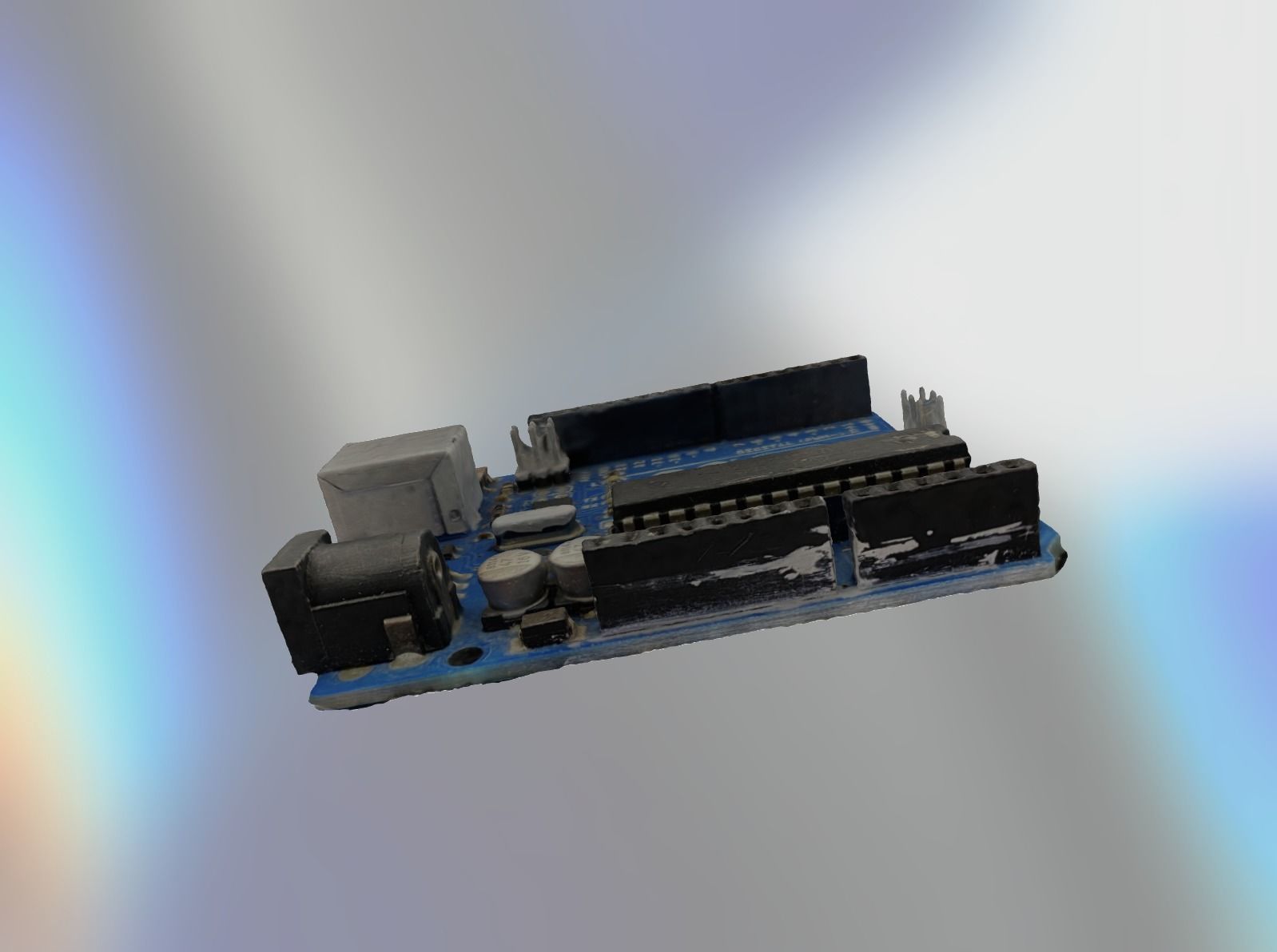 Arduino UNO R3 Circuit Board 3D model_6