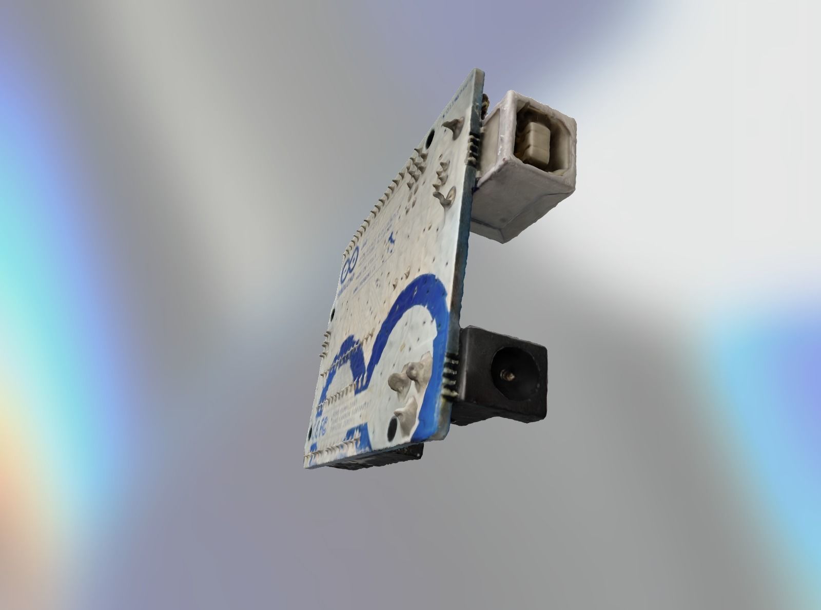 Arduino UNO R3 Circuit Board 3D model_5