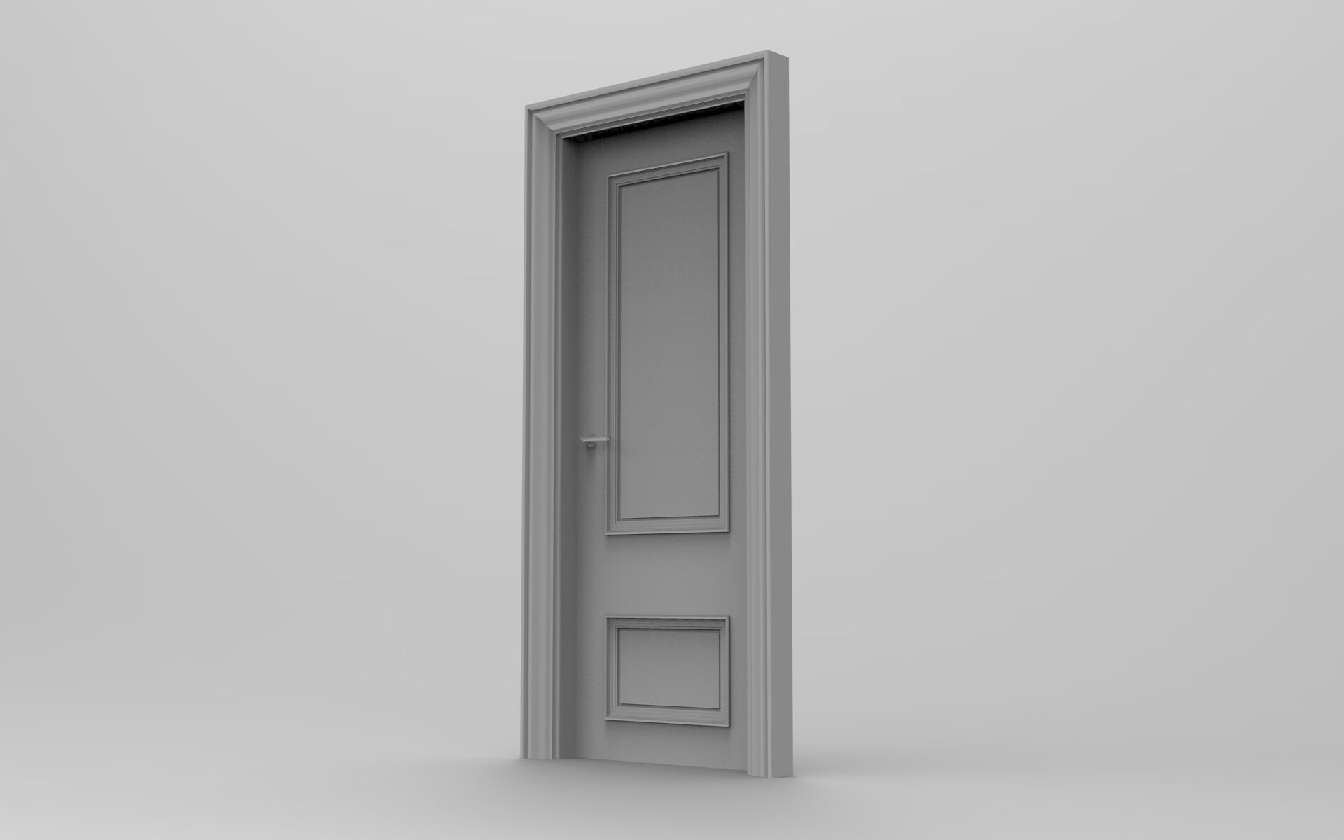 Doge Door Low-poly 3D model_8